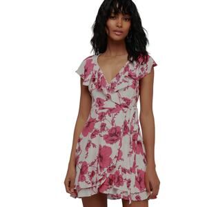NWOT Free People Pink Floral Mini Dress